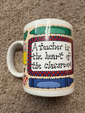 Russ White Ceramic Item with Black Logo Stamp